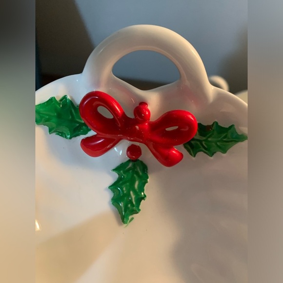 Christmas Goose With Bow And Holly And Tray Set - Picture 10 of 12